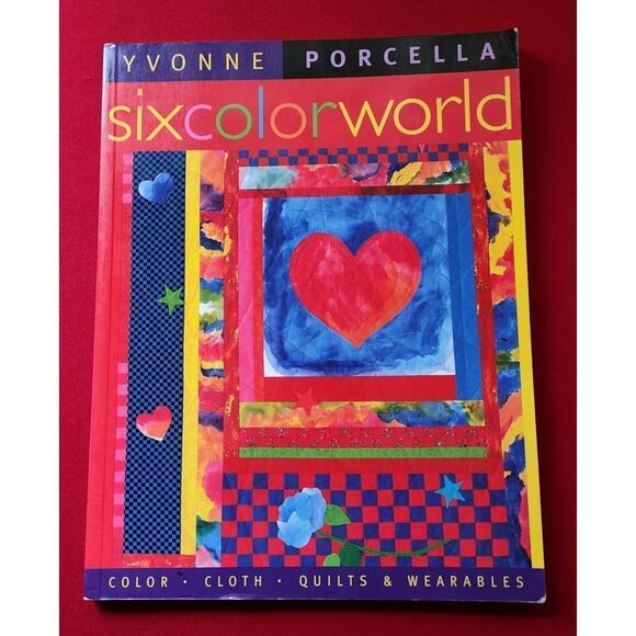 Six Color World Softcover Book1997 Porcella Clothes Quilts Sewing Cloth Quilting - Picture 6 of 6